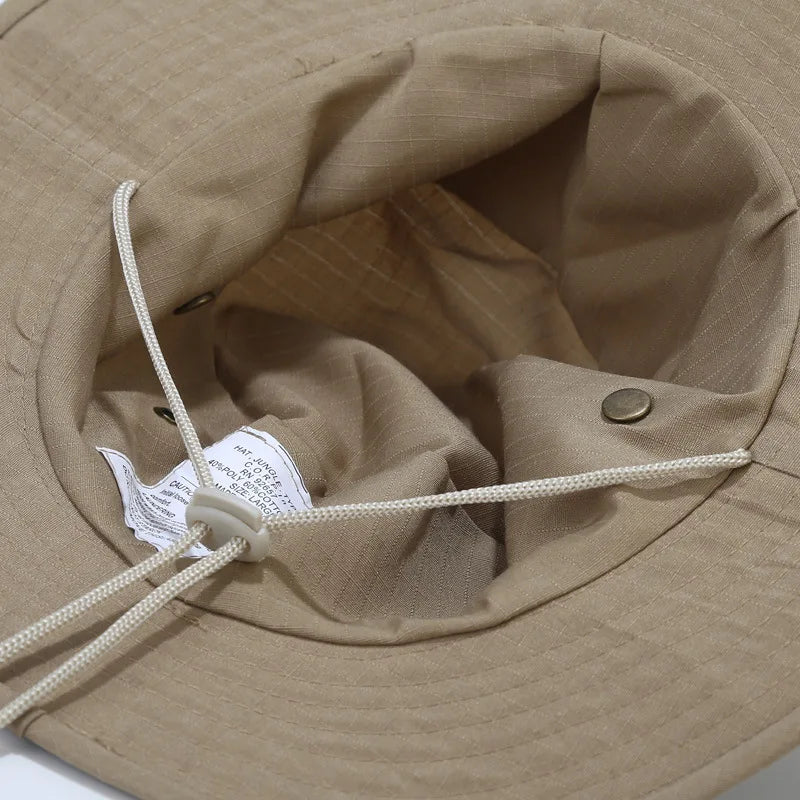 Camouflage Fishing Cap Fishing Hat Camo Men Outdoor Sports Sun Bucket Cap Fishing Hiking Hunting Hats Sun Caps